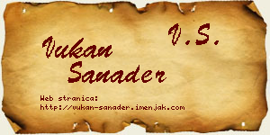 Vukan Sanader vizit kartica